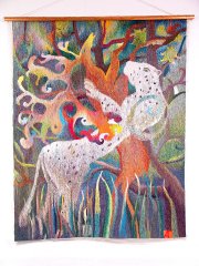 Сакские мотивы. 2005.Гобелен, ручное ткачество.170х130