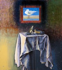 Не могу дождаться лета. 2012 г.Холст, масло. 100х90. ГМИ РК им. А. Кастеева