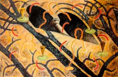 Меланхолия. 2016. Холст, масло, смешанная техника. 150х230