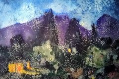 Сумерки.2017. Бумага, акварель. 45х65