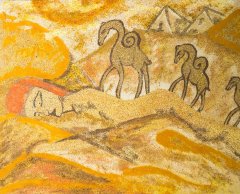 Путь к счастью. 2015. Ошибана. 80х100